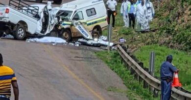 Six killed in a head-on collision on the R524 Levubu Road in Limpopo’s Vhembe District